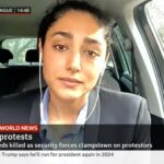 Golshifteh Farahani Instagram – Nov 15/16/17 were the biggest nationwide strike in Iran. 3 very important days. 3 days that people also went on the streets in large quantities all over the country Asking for “freedom”. Once again children, teenagers, young adults got shot and killed by the guards and many others arrested. We need to act right now cause everyday passing by, The people of Iran, these real Heroes of our time are getting massacred more and more. This cruel bloodshed has to stop. 
This interview with beautiful @yaldahakim took place on Nov 16 for @bbcnews