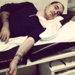 Golshifteh Farahani Instagram - The moment #hossein_ronaghi human right activist got arrested, better say kidnapped at the door of #Evinprison few months ago. He shouts “ I’m not going, I’m on my way to the court… I’m not going “ he has been in prison for months now. they have Brocken both his legs and now he can barely talk. He needs medical care. His condition is getting worse and worse. The life of this great man of Iran is seriously in danger. #حسين_رونقى