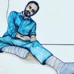 Golshifteh Farahani Instagram - The moment #hossein_ronaghi human right activist got arrested, better say kidnapped at the door of #Evinprison few months ago. He shouts “ I’m not going, I’m on my way to the court… I’m not going “ he has been in prison for months now. they have Brocken both his legs and now he can barely talk. He needs medical care. His condition is getting worse and worse. The life of this great man of Iran is seriously in danger. #حسين_رونقى
