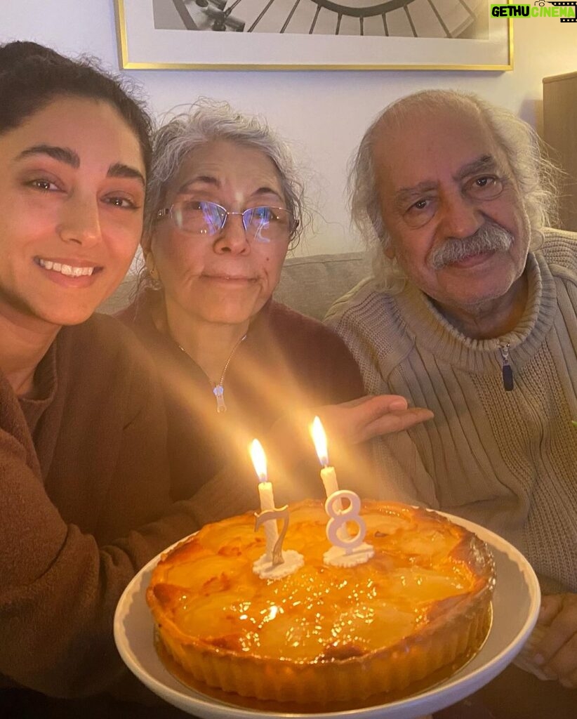 Golshifteh Farahani Instagram - Happy birthday baba joon @behzad_farahani_orginal We celebrated you in theater last night with @theatreequestrezingaro and Bartabas and our Iranian family of artists. watching the most incredible play celebrating women of Iran. « Theater » Where you feel the happiest. Where you feel at home where ever you are. And we also celebrate you tonight on your birthday and even if we celebrate every day and night, is still not enough, to honor such incredible life in service of art, theater and cinema. In service of people. I love you baba Joon. تولد بهزاد جون، بابا جون مبارك