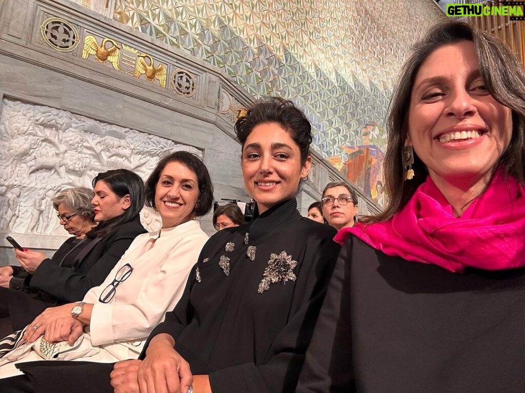 Golshifteh Farahani Instagram - Being in Oslo with these incredibly exceptional people to celebrate @narges_mohamadi_51 was one of the most unforgettable moments of my life.