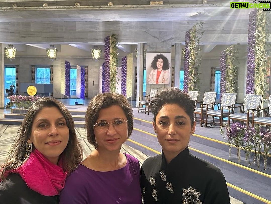 Golshifteh Farahani Instagram - Being in Oslo with these incredibly exceptional people to celebrate @narges_mohamadi_51 was one of the most unforgettable moments of my life.