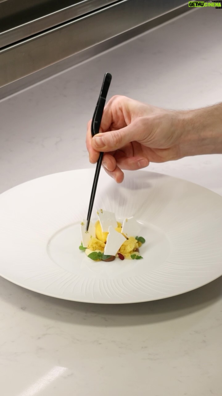 Gordon Ramsay Instagram - This is how the @restaurant1890gordonramsay team prepare their vacherin with clementine and fennel ! Restaurant 1890 by Gordon Ramsay