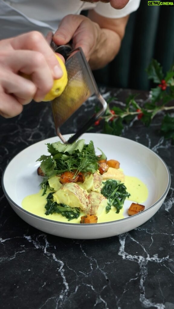 Gordon Ramsay Instagram - Half native lobster, roasted squash, spinach and moilee sauce at @heddonstkitchen ! Heddon Street Kitchen