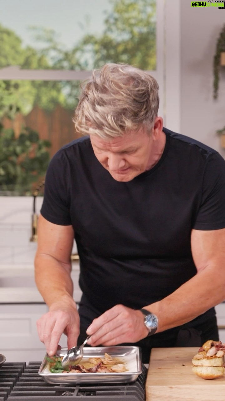 Gordon Ramsay - 41.7K Likes - I’m cooking up the ultimate Friendsgiving Leftover Sandwich today on @biteoriginals ! Head to my stories to watch the full recipe !