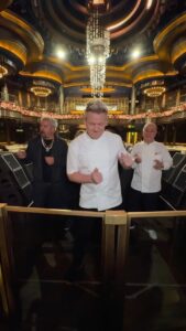 Gordon Ramsay Instagram - Rollin’ up to F1 #LikeACaesar with a couple of friends @caesarspalace . Thx @omnianightclub for the setting