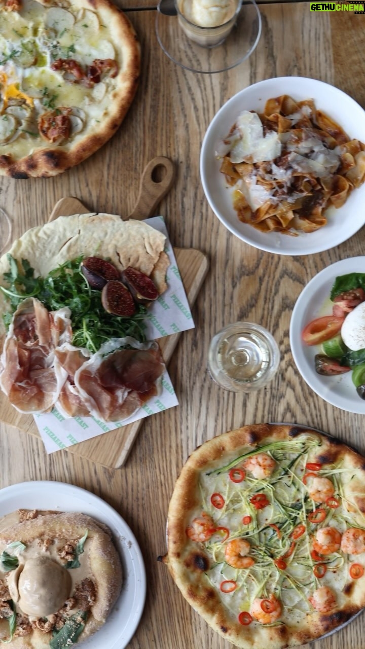 Gordon Ramsay Instagram - Tuck into burrata with winter tomatoes, braised beef pappardelle and our spiced apple doughnut at @pizzaeast this Christmas ! Pizza East