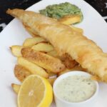 Gordon Ramsay Instagram - Delicious fish and chips with mushy peas and tartare sauce from @heddonstkitchen !! Heddon Street Kitchen