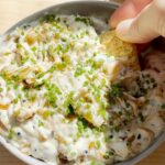 Gordon Ramsay Instagram – The perfect dip for all your weekend parties and gatherings ! My Caramelized Onion Everything Dip !! 
.
White Sesame Seeds
Black Sesame Seeds
Poppy Seeds
Dried Minced Garlic
Dried Minced Onion
Yellow Onions
Olive oil
Kosher salt
Cream Cheese
Crème Fraîche
Buttermilk
Chives
Crackers