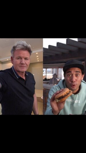 Gordon Ramsay Instagram - The strangest reaction video I’ve ever done 😂 Thx  @zachking ! He’s also an amazing sandwich maker !