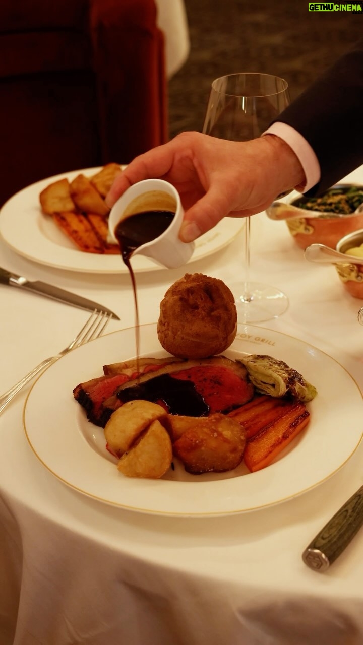 Gordon Ramsay Instagram - Head to @savoygrillgordonramsay for the ultimate Sunday roast with all the trimmings ! Savoy Grill