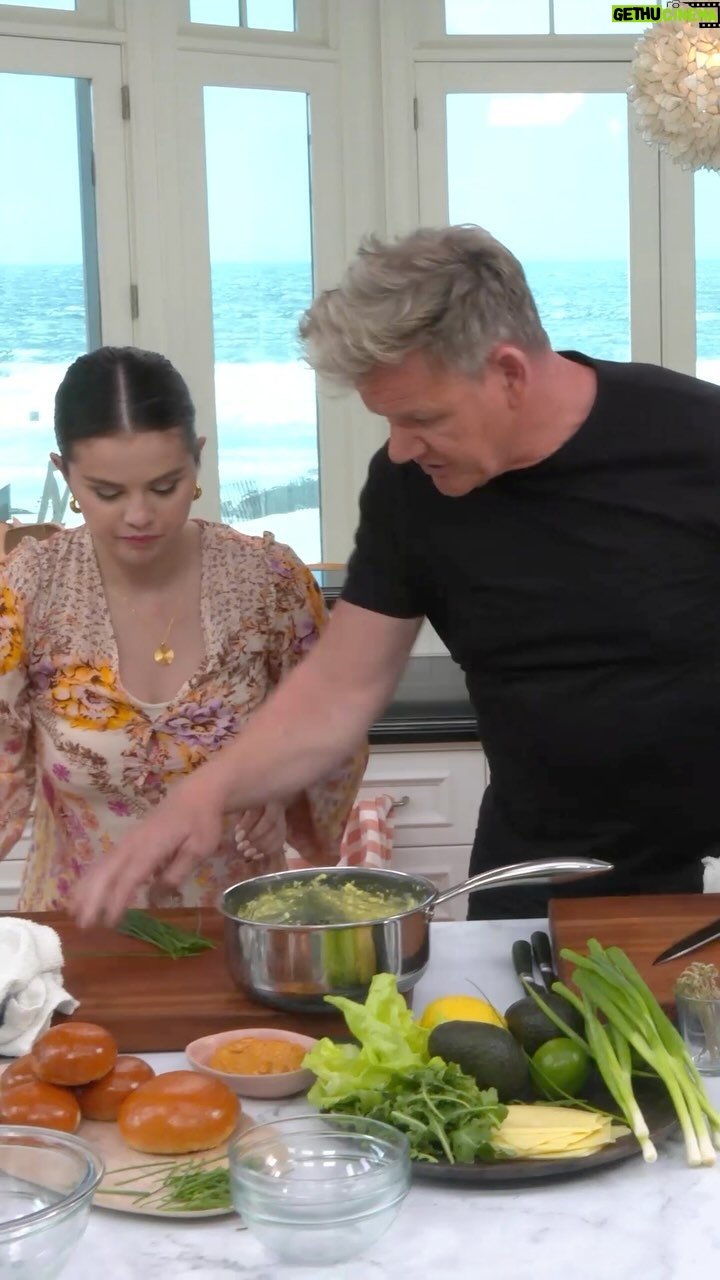 Gordon Ramsay - 455.7K Likes - I’m teaching @selenagomez how to cook up an amazing Breakfast Burger today on #Scrambled…head to my YouTube Channel now to watch !