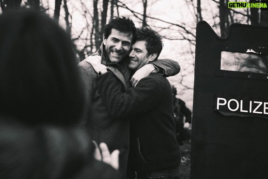 Grégory Fitoussi Instagram - Bromance avec mon Realisateur @ivanfegyveres Season 2. Thank you my friend. That was a hell of a ride!!! Merci pour les photos @ale_clemenza #walkyries #tf1 #serie #actor