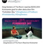 Greg Sestero Instagram - Thanks to everyone who made Forbidden Sky a reality 🙌 There’s 60 hours left in the campaign to hit some great stretch goals including a chance for you & a friend to be on set in Roswell + a Neil Breen cameo! Link in bio http://forbiddenskymovie.com