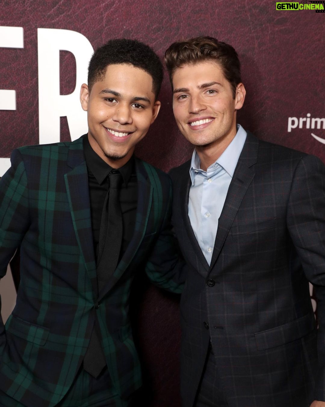 Gregg Sulkin Instagram - well done @rhenzyfeliz - proud of you mate 👏 @emporioarmani 📷 Amazon Studios