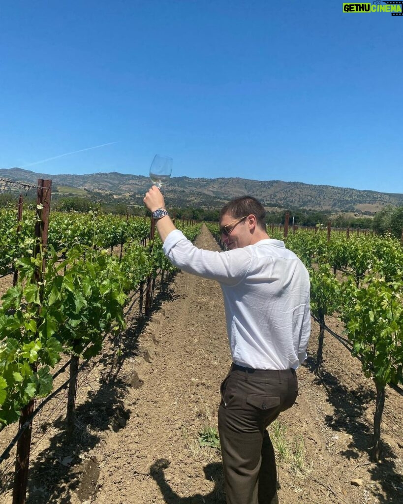 Gregg Sulkin Instagram - Big wine guy Wine Country - Napa Valley