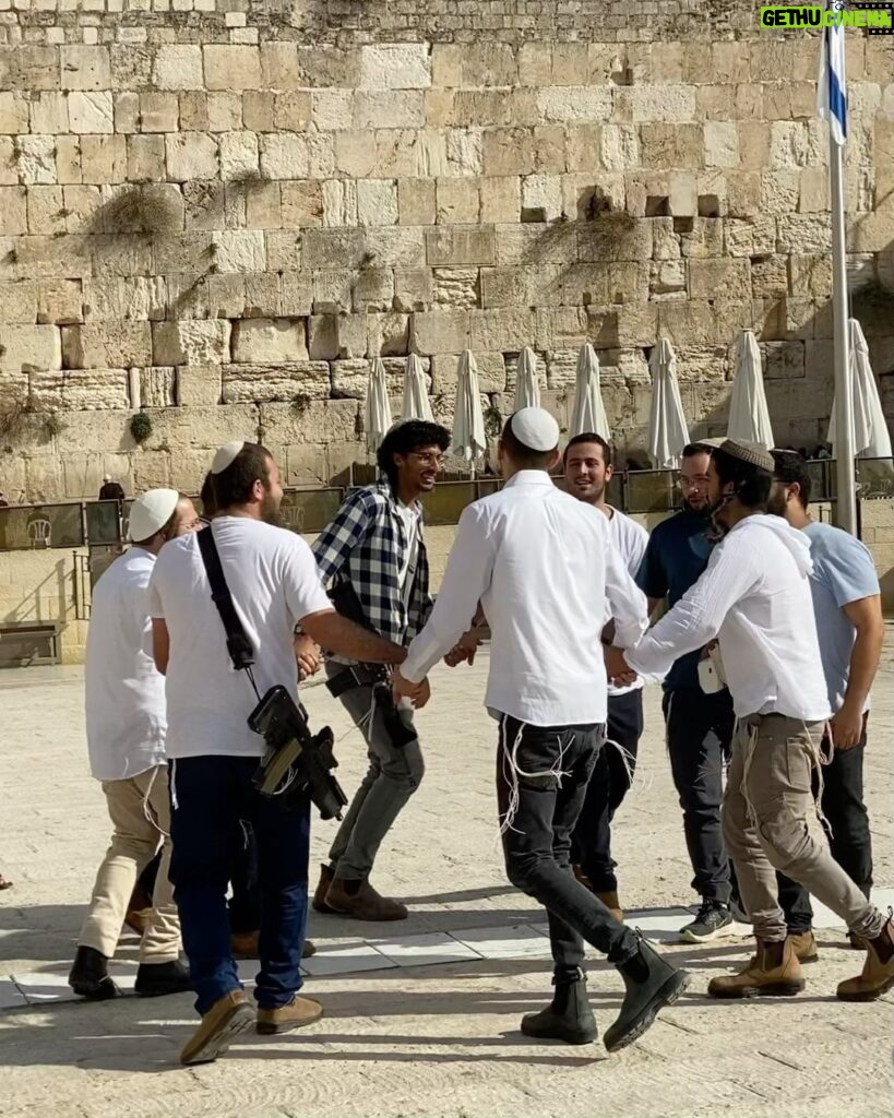 Gregg Sulkin Instagram - Returning to the Western Wall, years after my Bar Mitzvah, I felt a profound connection to my heritage. Standing here, I am reminded of the enduring spirit and resilience of the Jewish people. In the shadow of these ancient stones, I reflect on our everlasting prayers for peace. Proud of my roots, humbled by our history, and committed to a future where peace reigns supreme. Western Wall Jerusalem