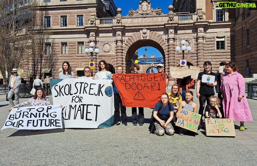 Greta Thunberg Instagram - Climate strike week 247. #FridaysForFuture #ClimateStrike #TomorrowIsTooLate Parliament House, Stockholm