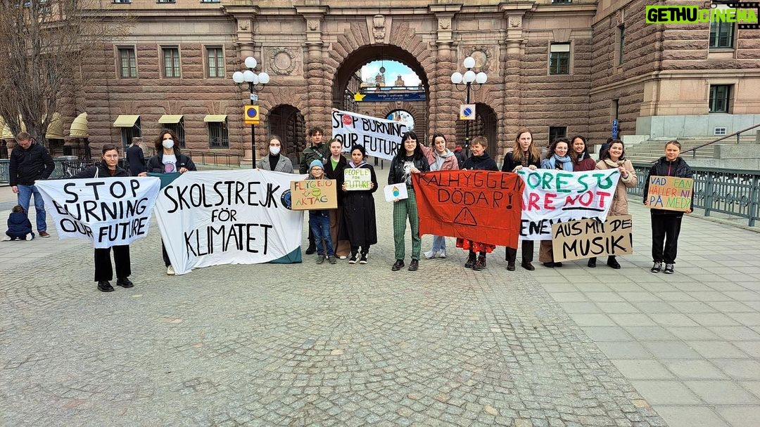 Greta Thunberg Instagram - Climate strike week 246. #FridaysForFuture #ClimateStrike #TomorrowIsTooLate Parliament House, Stockholm