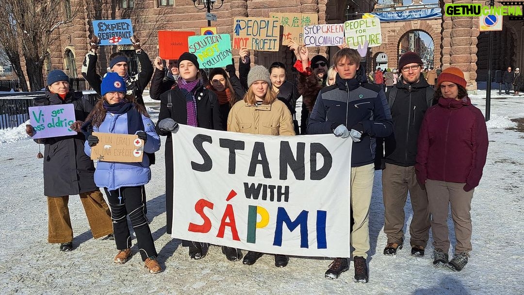 Greta Thunberg Instagram - Climate strike week 238. #FridaysForFuture #ClimateStrike #TomorrowIsTooLate #StandWithSápmi Parliament House, Stockholm