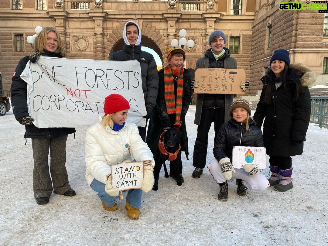 Greta Thunberg Instagram - Climate strike week 226. #FridaysForFuture #ClimateStrike #PeopleNotProfit Parliament House, Stockholm