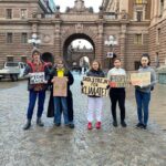Greta Thunberg Instagram - Climate strike week 222. #FridaysForFuture #ClimateStrike #PeopleNotProfit Parliament House, Stockholm
