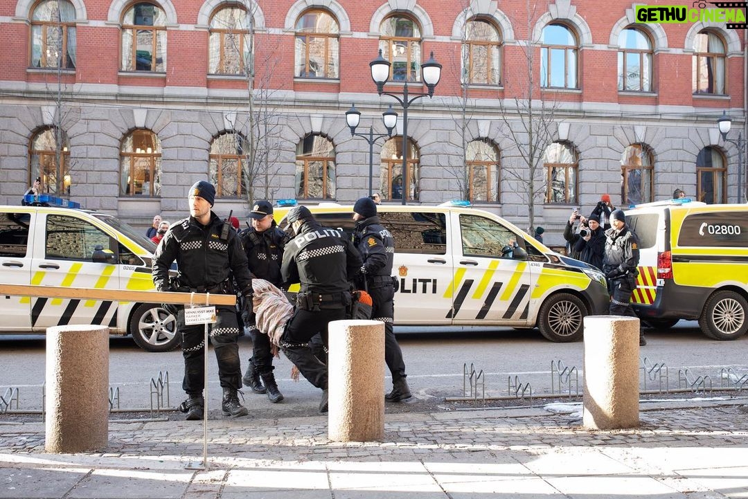 Greta Thunberg Instagram - We have now closed 10 ministries in Oslo! The police have removed us from multiple ministries the last three days, but we are back! If you want to support us you can: - Donate money to Natur og Ungdoms fundraiser to help organize the demonstrations and to help cover the fines that the demonstrators has gotten the last few days - Spread information about the ongoing human rights violation in Norway - Sign the petition @amnesty_norge has made to remove the windmills at Fosen Foto nr 7-8: Thor Due