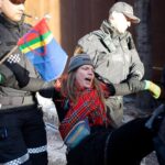 Greta Thunberg Instagram - We have now closed 10 ministries in Oslo! The police have removed us from multiple ministries the last three days, but we are back! If you want to support us you can: - Donate money to Natur og Ungdoms fundraiser to help organize the demonstrations and to help cover the fines that the demonstrators has gotten the last few days - Spread information about the ongoing human rights violation in Norway - Sign the petition @amnesty_norge has made to remove the windmills at Fosen Foto nr 7-8: Thor Due