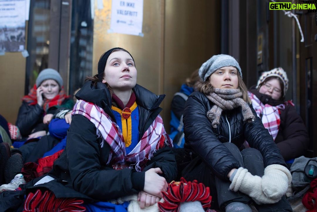 Greta Thunberg Instagram - We have now closed 10 ministries in Oslo! The police have removed us from multiple ministries the last three days, but we are back! If you want to support us you can: - Donate money to Natur og Ungdoms fundraiser to help organize the demonstrations and to help cover the fines that the demonstrators has gotten the last few days - Spread information about the ongoing human rights violation in Norway - Sign the petition @amnesty_norge has made to remove the windmills at Fosen Foto nr 7-8: Thor Due