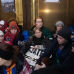 Greta Thunberg Instagram - From thursday morning to last night several young Sámi activists have occupied the lobby of the Norwegian ministry of petroleum and energy, demanding that the ongoing human rights violations against the Fovsen-Sámi reindeer herders come to an end. Last night at 01:36, while the protesters were peacefully sleeping, the police came without any warning and carried them out. Today we are hundreds gathered around and occupying the ministry, to shut down the whole building. It is not justifiable for a ministry to disrespect indigenous rights and continue to cause more harm. Fotograf: Rasmus Berg Foto nr 6: Amanda Orlich