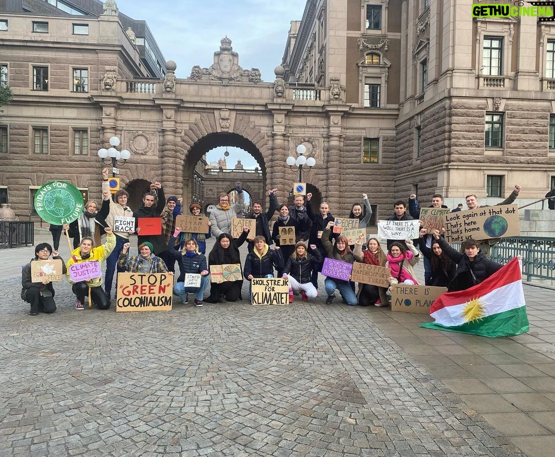Greta Thunberg Instagram - School strike week 218. #FridaysForFuture #ClimateStrike #PeopleNotProfit Parliament House, Stockholm