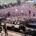 Greta Thunberg Instagram - ”We are approaching the precipice and I would strongly suggest that all of those who have not yet been greenwashed out of our senses to stand our ground. Do you not let them drag us another inch closer to the edge. Right now is where we stand our ground.” Thank you Glastonbury! Glastonbury Festival