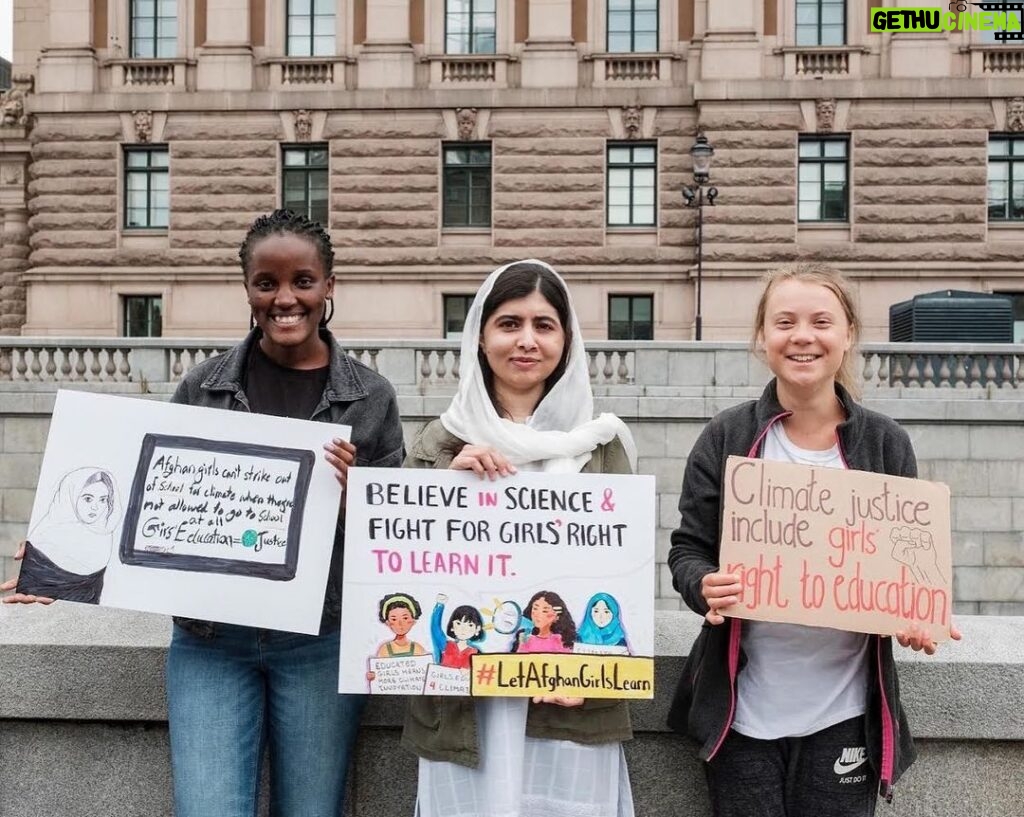 Greta Thunberg Instagram - #LetAfghanGirlsLearn #EducateGirlsForClimateJustice Stockholm, Sweden