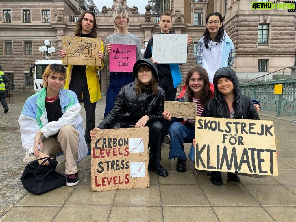 Greta Thunberg Instagram - School strike week 196. #FridaysForFuture #ClimateStrike #PeopleNotProfit #SchoolStrike4Climate Parliament House, Stockholm