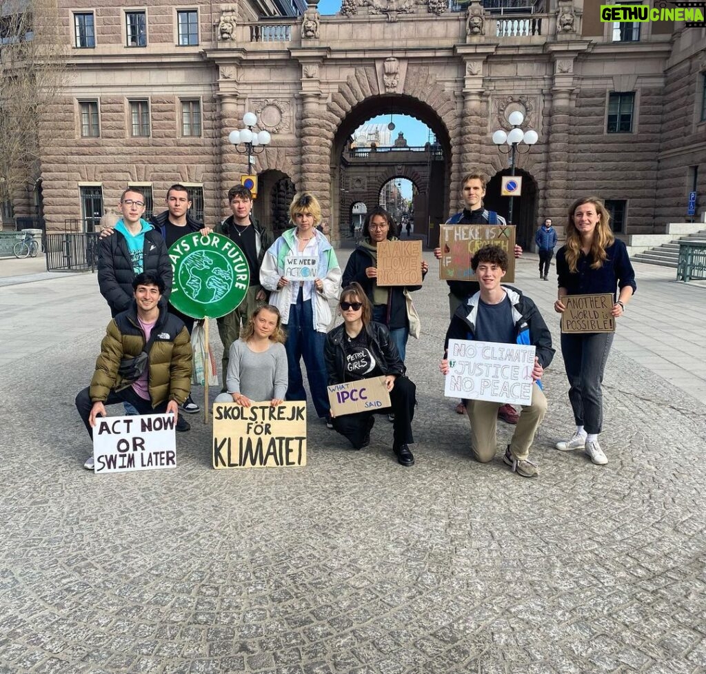 Greta Thunberg Instagram - School strike week 194. #FridaysForFuture #ClimateStrike #PeopleNotProfit #SchoolStrike4Climate Parliament House, Stockholm