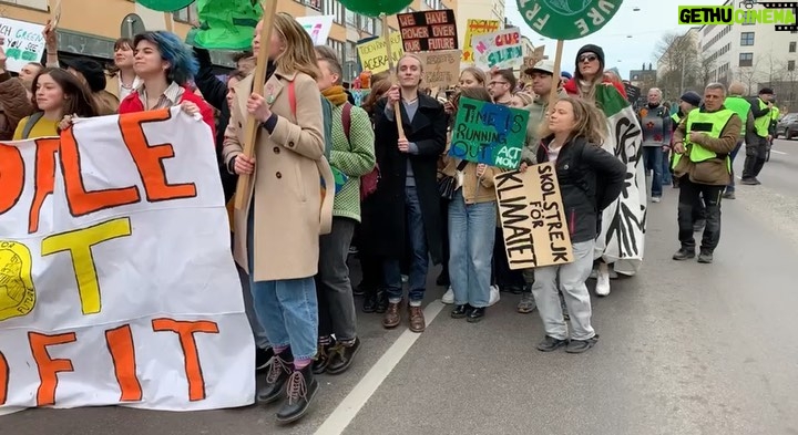 Greta Thunberg Instagram - School strike week 188. Thousands of people showed up to the climate strike in Stockholm! #FridaysForFuture #PeopleNotProfit #ClimateStrike Stockholm, Sweden