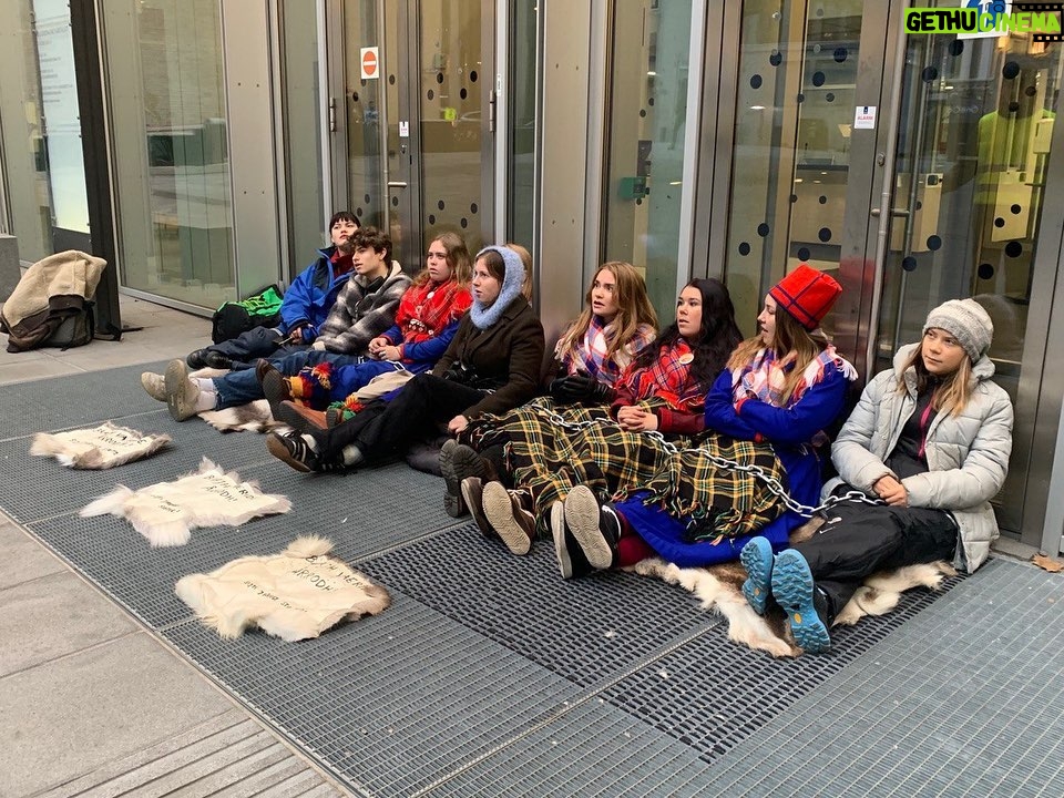 Greta Thunberg Instagram - Week 269. Today I’m joining Sámi youth to blockade and shut down the Norwegian state due to their violations of human- and indigenous rights. Read more on @nsr_nuorat and @naturogungdom Oslo