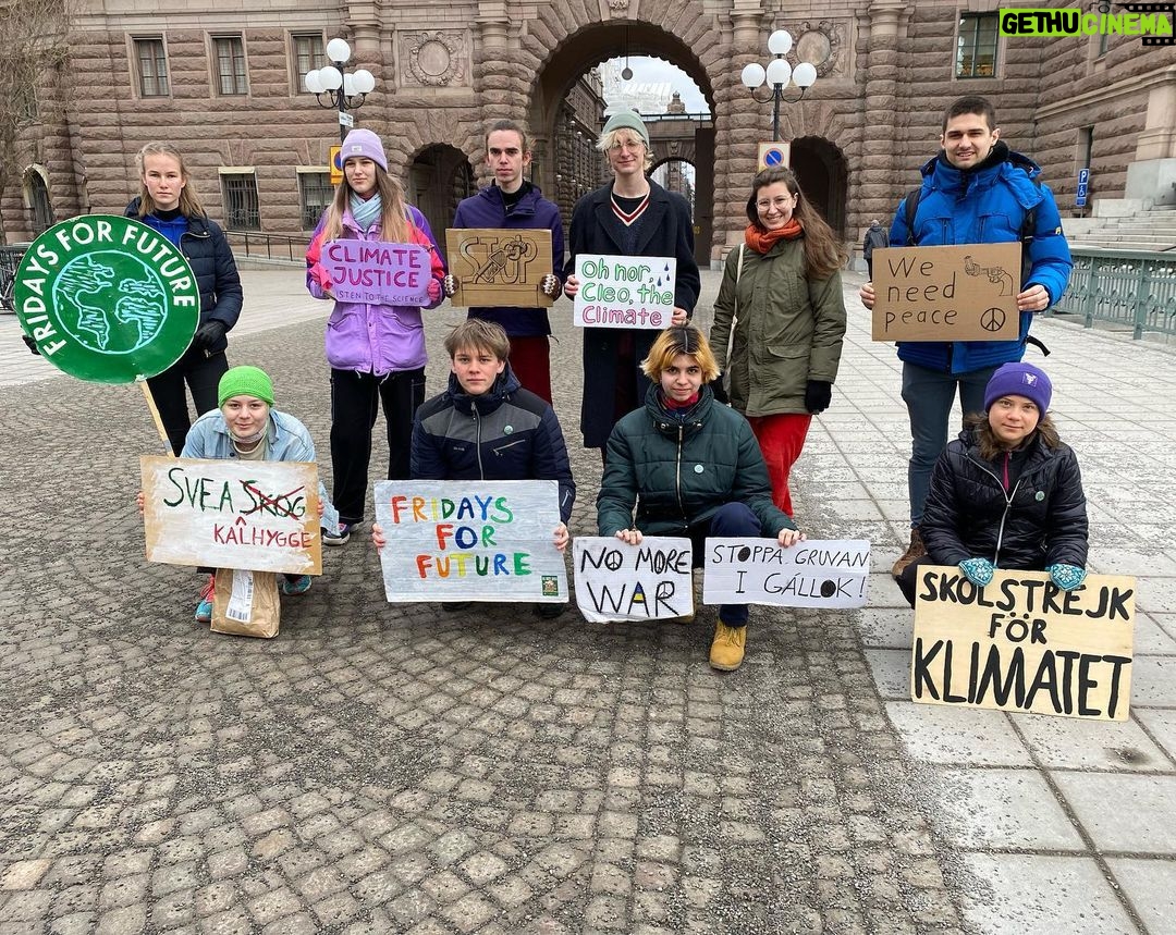 Greta Thunberg Instagram - School strike week 187. Next Friday is the global climate strike, find your local protest or register your own at fridaysforfuture.org/march25/ (link in bio!) #FridaysForFuture #ClimateStrike #PeopleNotProfit Parliament House, Stockholm