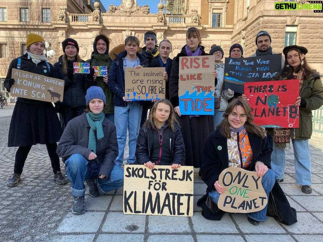 Greta Thunberg Instagram - School strike week 186. #FridaysForFuture #ClimateStrike #PeopleNotProfit Parliament House, Stockholm