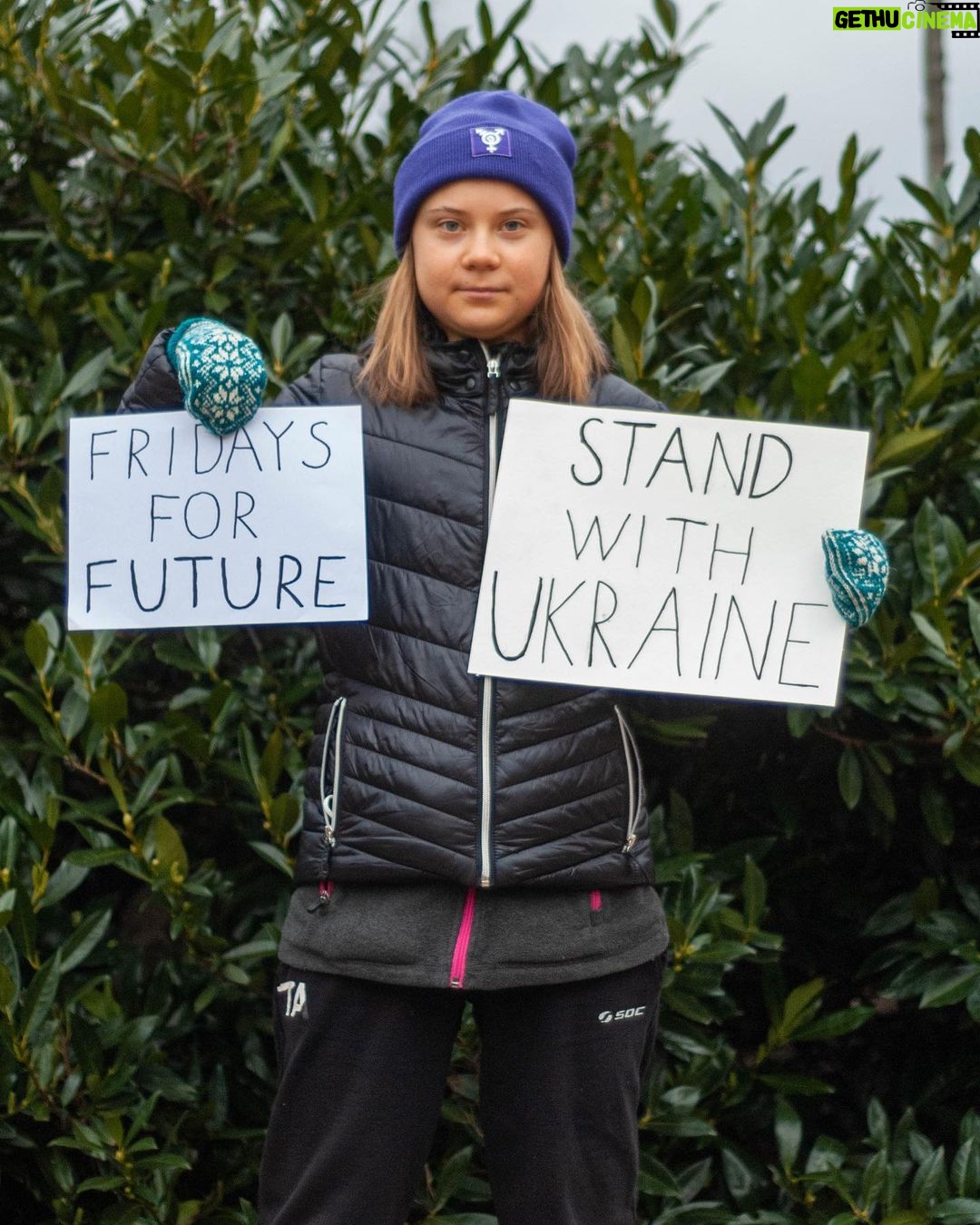 Greta Thunberg - 653.8K Likes - School strike week 185. #FridaysForFuture #ClimateStrike #PeopleNotProfit #StandWithUkraine