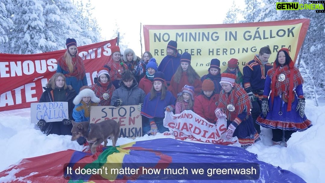 Greta Thunberg Instagram - Tens of thousands have signed a petition, saying #NoMineInGállok . On Friday the petition will be handed over to Sweden’s minister for business, industry and innovation @karlpetterthorwaldsson . We hope that he will make the right decision. The colonisation of Sápmi needs to end. You can still sign the petition, link in my bio! #StandWithSápmi #PeopleNotProfit