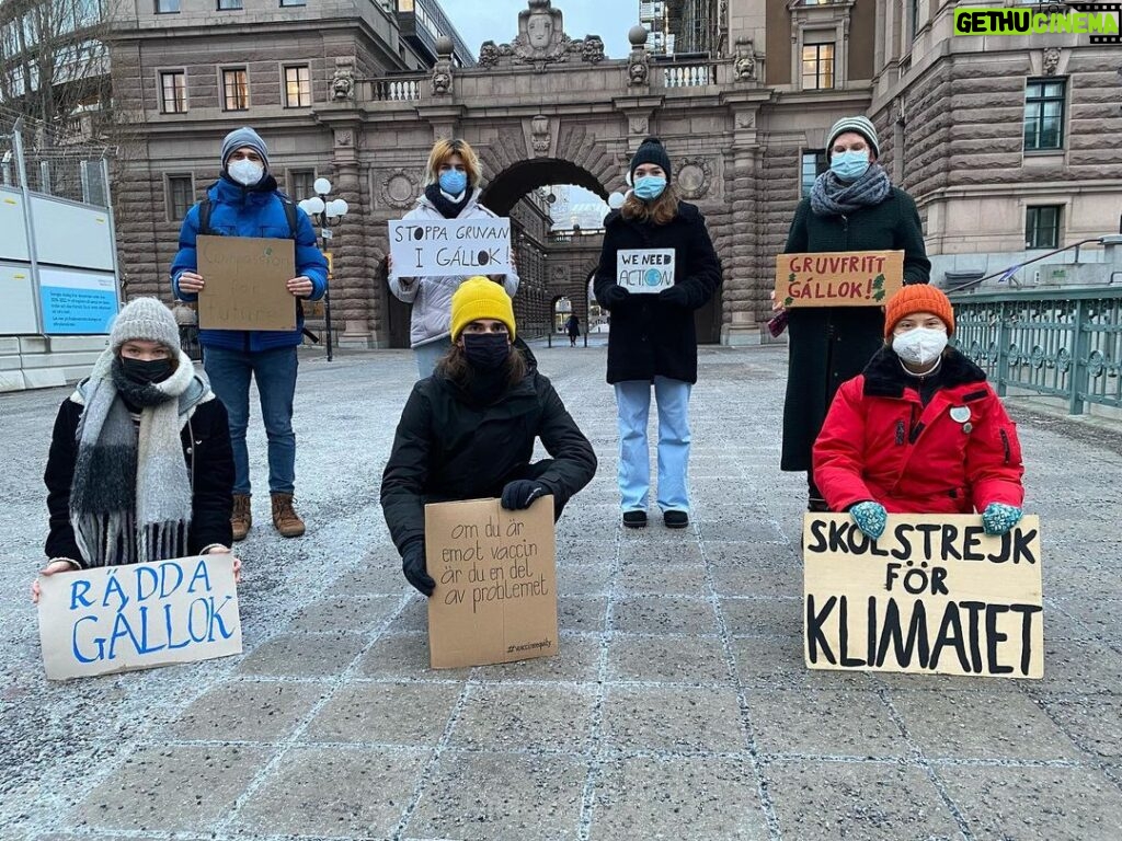 Greta Thunberg Instagram - School strike week 180. #FridaysForFuture #ClimateStrike #UprootTheSystem Parliament House, Stockholm