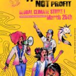 Greta Thunberg Instagram - We can now announce that the next global climate strike will be on March 25th! Join us and strike for climate reparations and justice, demand that the people in power prioritise #PeopleNotProfit ! Find out more at fridaysforfuture.org/March25 (link in bio!) @fridaysforfuture #FridaysForFuture Design by @namevdelang