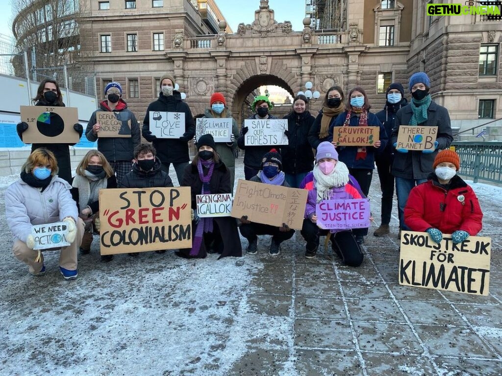 Greta Thunberg Instagram - School strike week 179. #FridaysForFuture #ClimateStrike #UprootTheSystem Parliament House, Stockholm