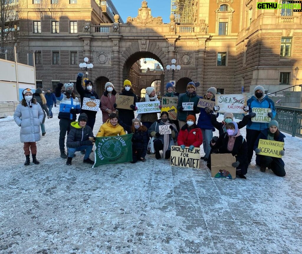 Greta Thunberg Instagram - School strike week 177. #FridaysForFuture #ClimateStrike #UprootTheSystem Parliament House, Stockholm