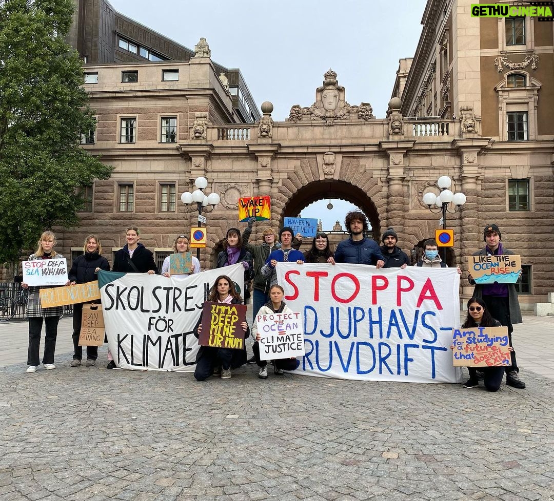 Greta Thunberg Instagram - Climate strike week 268. #FridaysForFuture #ClimateStrike Parliament House, Stockholm