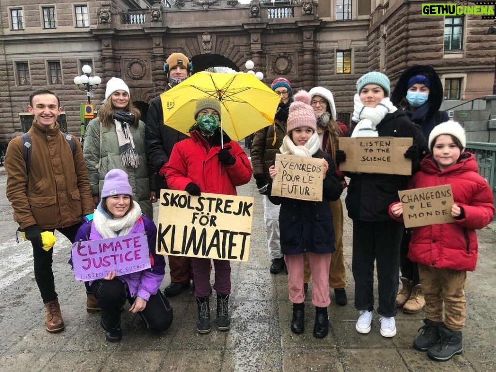 Greta Thunberg Instagram - School strike week 173. #FridaysForFuture #ClimateStrike #UprootTheSystem Parliament House, Stockholm