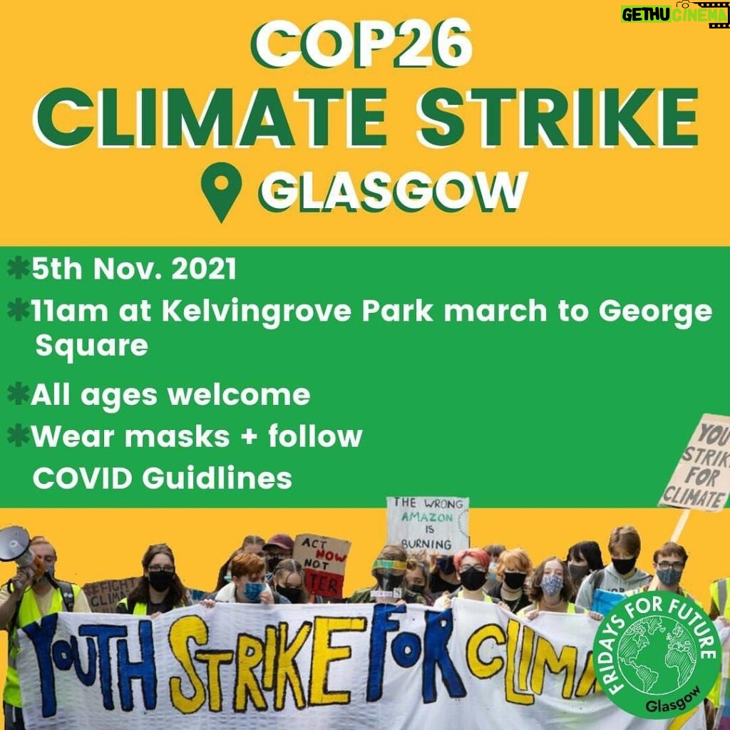 Greta Thunberg Instagram - On Friday November 5th I’ll join the climate strike in Glasgow, during the COP26 ! Climate justice also means social justice and that we leave no one behind. So we’re inviting everyone, especially the workers striking in Glasgow, to join us. See you there! #UprootTheSystem Follow @fff_glasgow for more updates.
