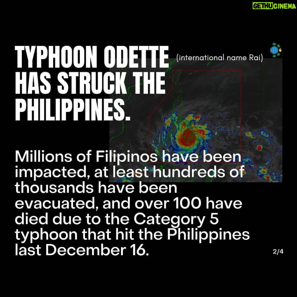 Greta Thunberg Instagram - 📣 #OdettePH CALL FOR DONATIONS 📣 With a Category 5 strength, Typhoon Odette (internationally known as Rai) is one of the strongest storms globally this year and has affected millions in the Philippines. Affected residents were prompted to evacuate and need assistance. The donations will go to relief operations for the affected communities. Any amount will go a long way! As we demand for climate justice, reparations, and people-centered climate adaptation from our world leaders, together, let us rebuild and recover to fight another day! #OdettePH #ReliefPH The cash donations channels: paypal.me/yacaphilippines GCash: Alab Ayroso 09182423575 BDO: JON ANGELO MARIA ZETA BONIFACIO 010640050611 BPI: Maded III Batara 1999172918 #OdettePH #ReliefPH #ClimateJusticeNow For more information, check @yacaphilippines or yacap.org/relief