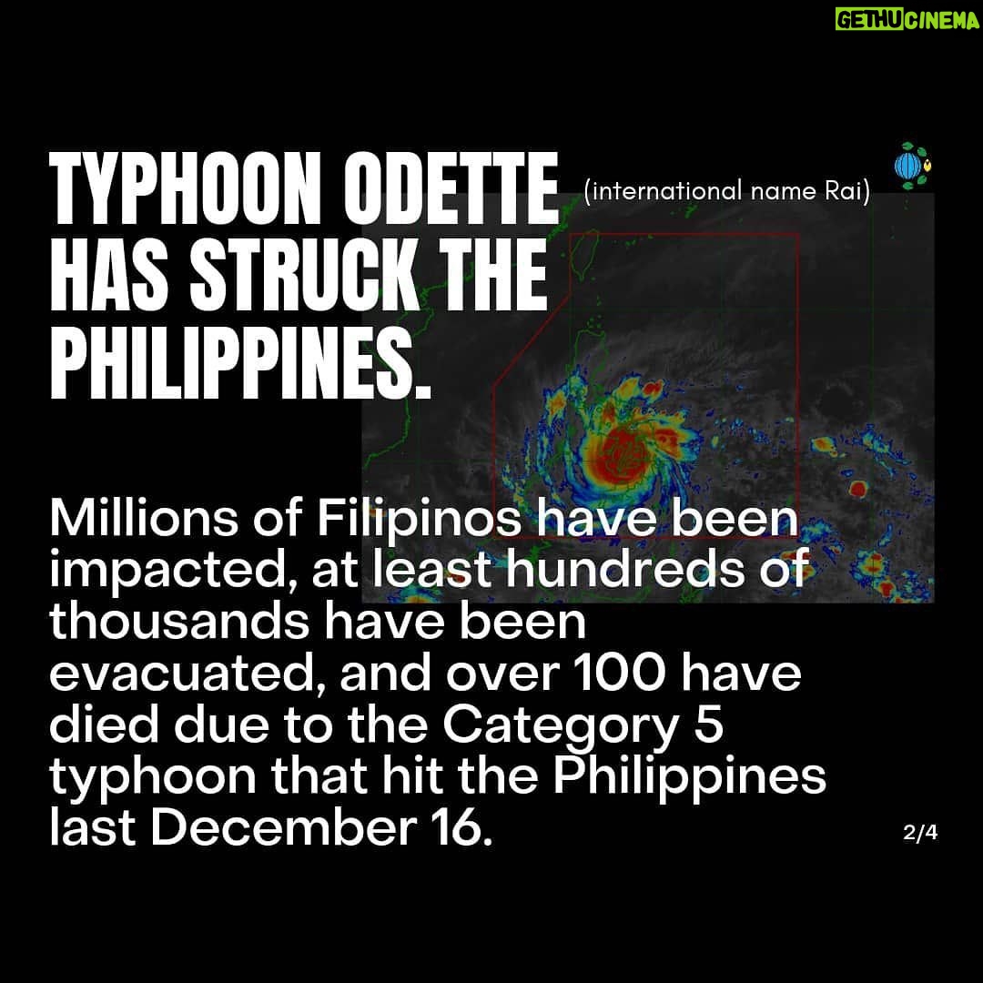 Greta Thunberg Instagram - π£ #OdettePH CALL FOR DONATIONS π£ With a Category 5 strength, Typhoon Odette (internationally known as Rai) is one of the strongest storms globally this year and has affected millions in the Philippines. Affected residents were prompted to evacuate and need assistance. The donations will go to relief operations for the affected communities. Any amount will go a long way! As we demand for climate justice, reparations, and people-centered climate adaptation from our world leaders, together, let us rebuild and recover to fight another day! #OdettePH #ReliefPH The cash donations channels: paypal.me/yacaphilippines GCash: Alab Ayroso 09182423575 BDO: JON ANGELO MARIA ZETA BONIFACIO 010640050611 BPI: Maded III Batara 1999172918 #OdettePH #ReliefPH #ClimateJusticeNow For more information, check @yacaphilippines or yacap.org/relief